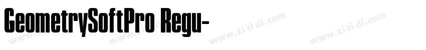 GeometrySoftPro Regu字体转换